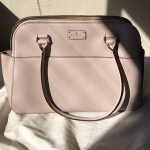 Kate Spade 3 pocket purse pink new used only twice